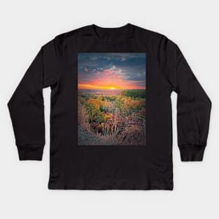 Silent autumn evening Kids Long Sleeve T-Shirt